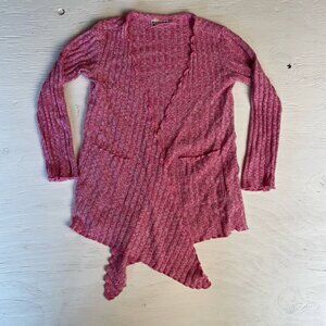 Dot Dot Smile Pink Ribbed Cardigan Size 3/4
